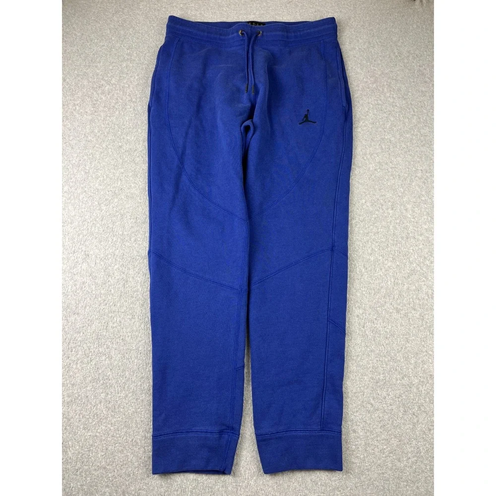 Jordan Sweatpants Mens Large Blue Jumpman Fleece Joggers 860198-455